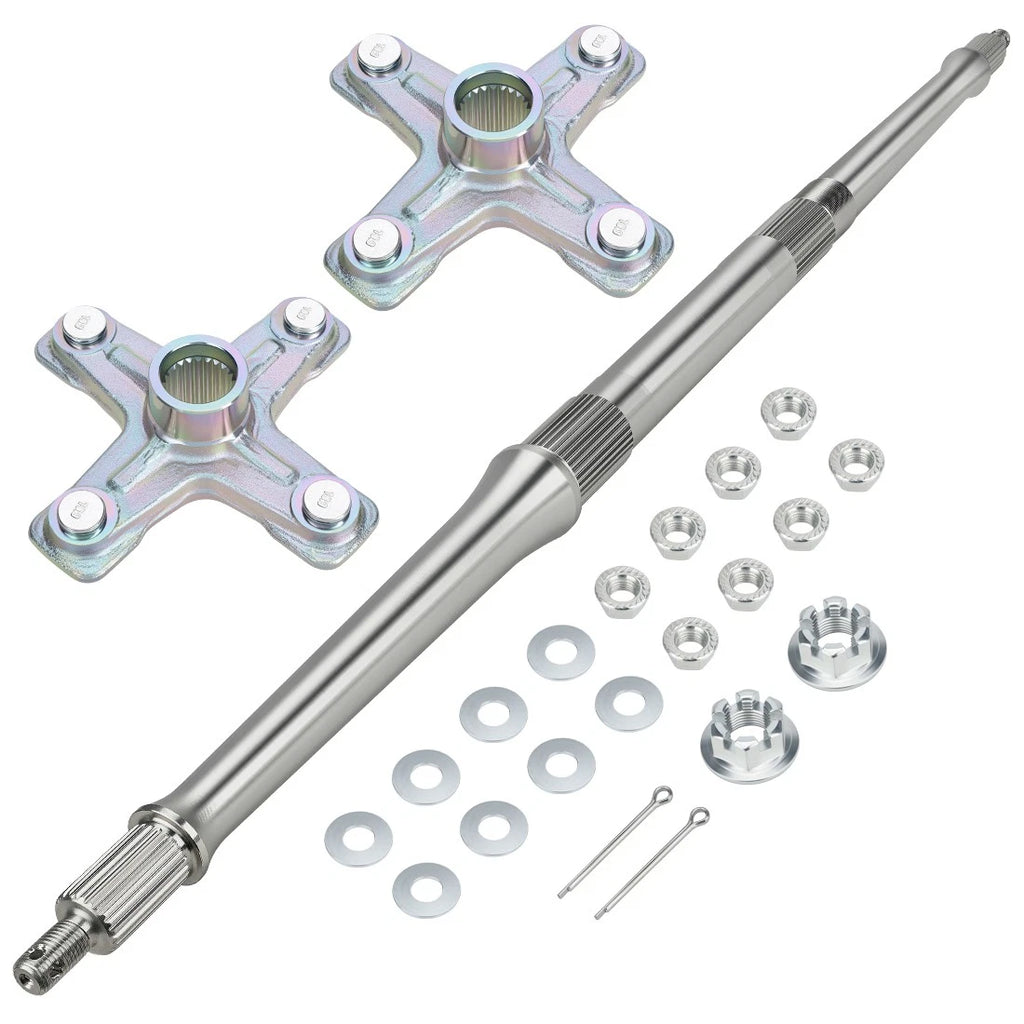 Rear Axle Shaft with Wheel Hub Nuts for Yamaha Banshee 350 (1987–2006)