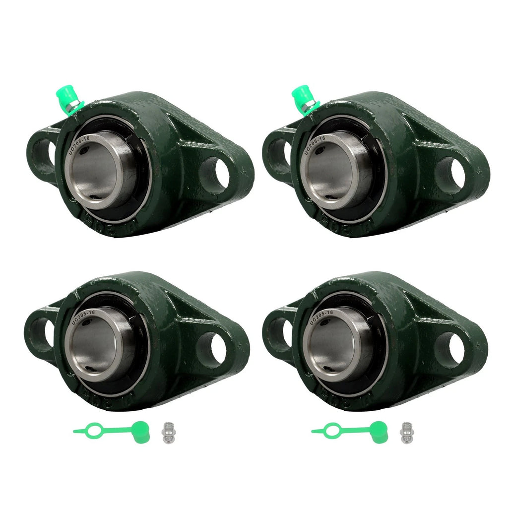 Set of 4 Pillow Block Flange Bearings for UCFL205-16 (1" Bore, 2 Bolt)