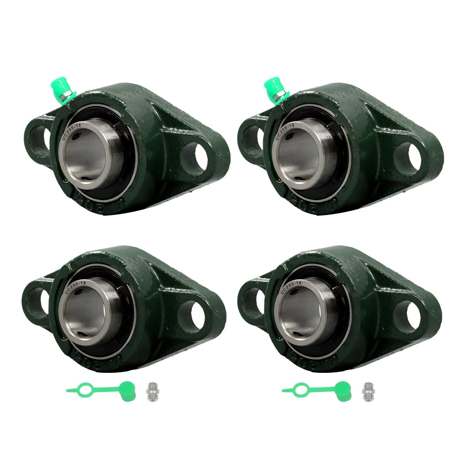 Set of 4 Pillow Block Flange Bearings for UCFL205-16 (1" Bore, 2 Bolt)