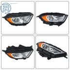 Halogen Headlight with LED DRL Right Chrome Housing for Ford EcoSport (2018-2023)