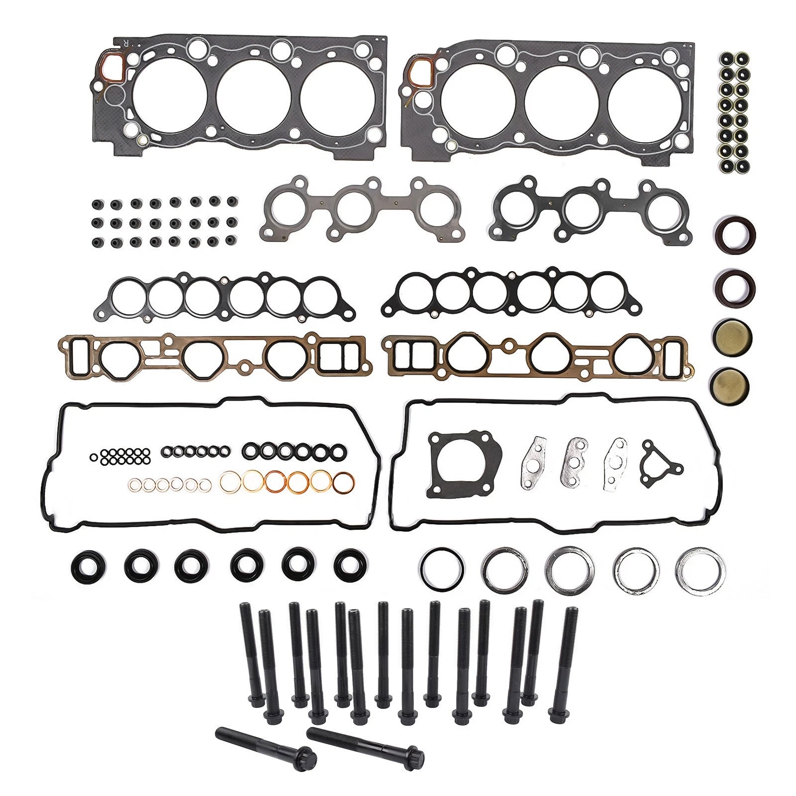 Head Gasket Set w/Bolts for Toyota 4Runner Tacoma Tundra T100 (1995–2004) 5VZFE