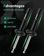 Set of 2 Front Shocks Struts for BMW 525i 528i 530i 535i 545i 550i (2001–2007)