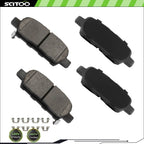 Rear Premium Ceramic Brake Pads for Nissan Rogue Select Sentra (2008–2010)