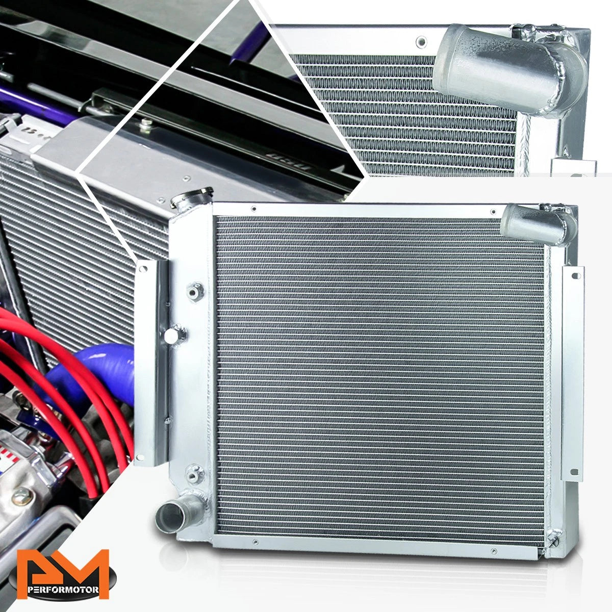 3-Row Aluminum Radiator for International Scout II/Pickup (1971–1980)