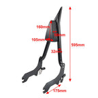 Sissy Bar Passenger Backrest for Harley Street Bob FXBB 114 FLHCS FLDE (2018-2023)
