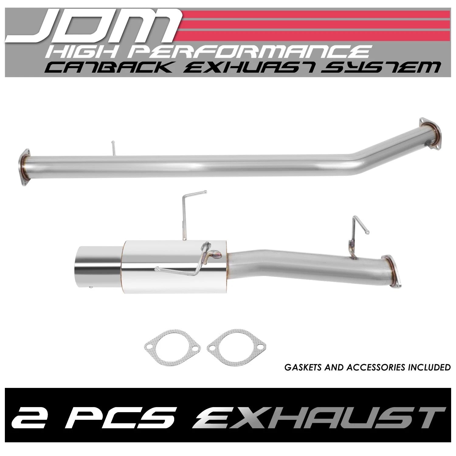 Stainless Racing Catback Exhaust System for Nissan 240SX S14 (1995–1998)