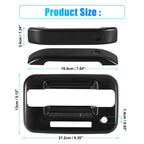 Set of 4 Gloss Black Door Handle Cover Trim for Ford 