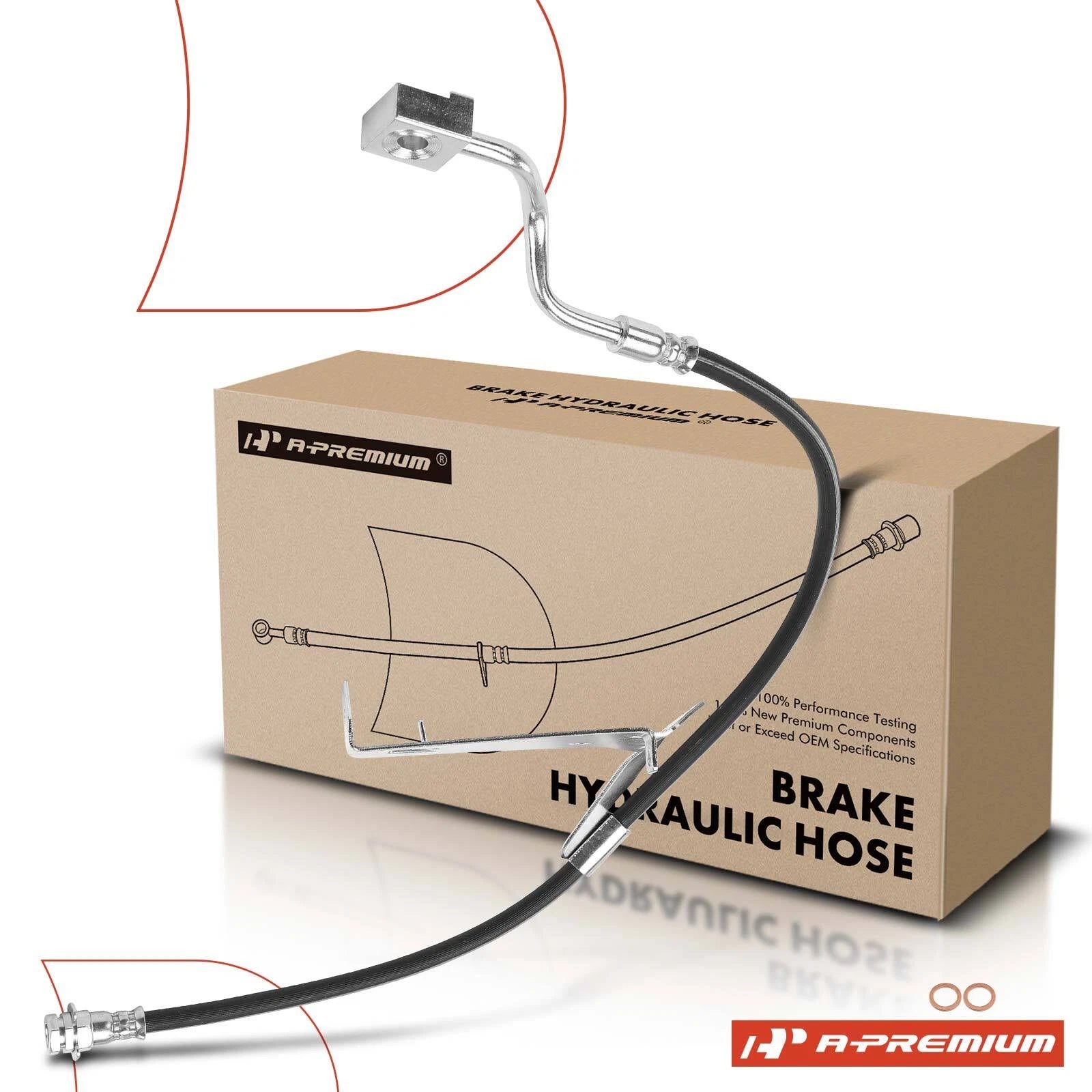 Front Right Brake Hydraulic Hose for Ford F-450 F-550 Super Duty (2008–2010)