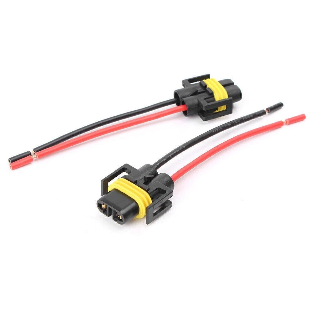 2X H8 H11 880 881 Female Adapter Wiring Harness Socket for Headlight Fog Light