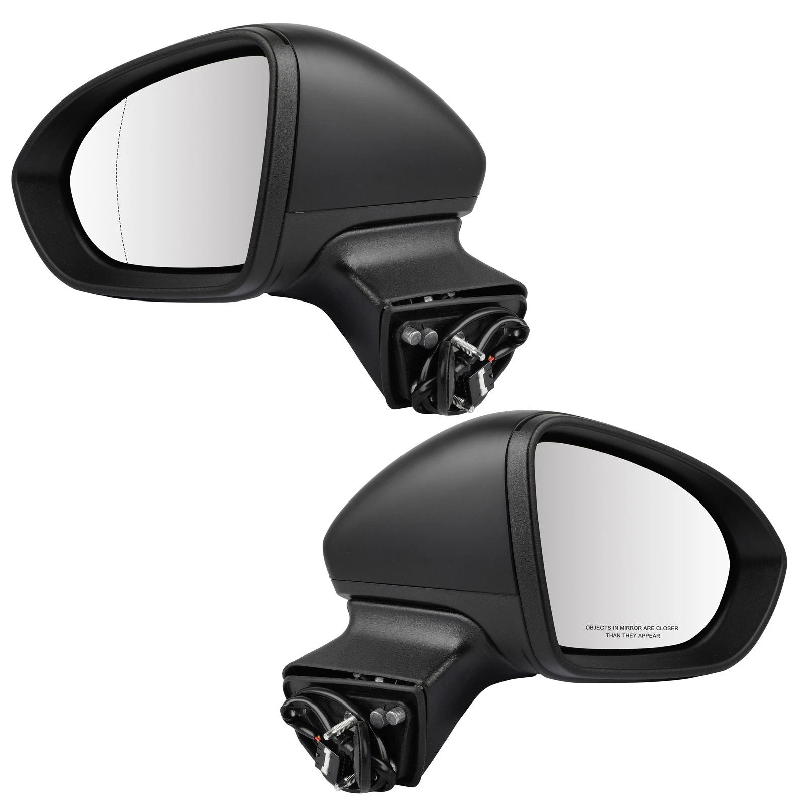 Set of 2 Door Mirrors for Chevrolet Cruze (2016–2019) - Heated, Signal Lamp