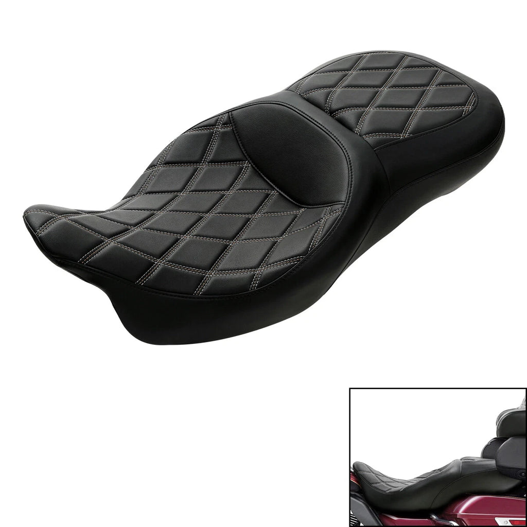 Driver Passenger Seat for Harley Electra Glide, Street Glide, Road Glide (2009–Up)