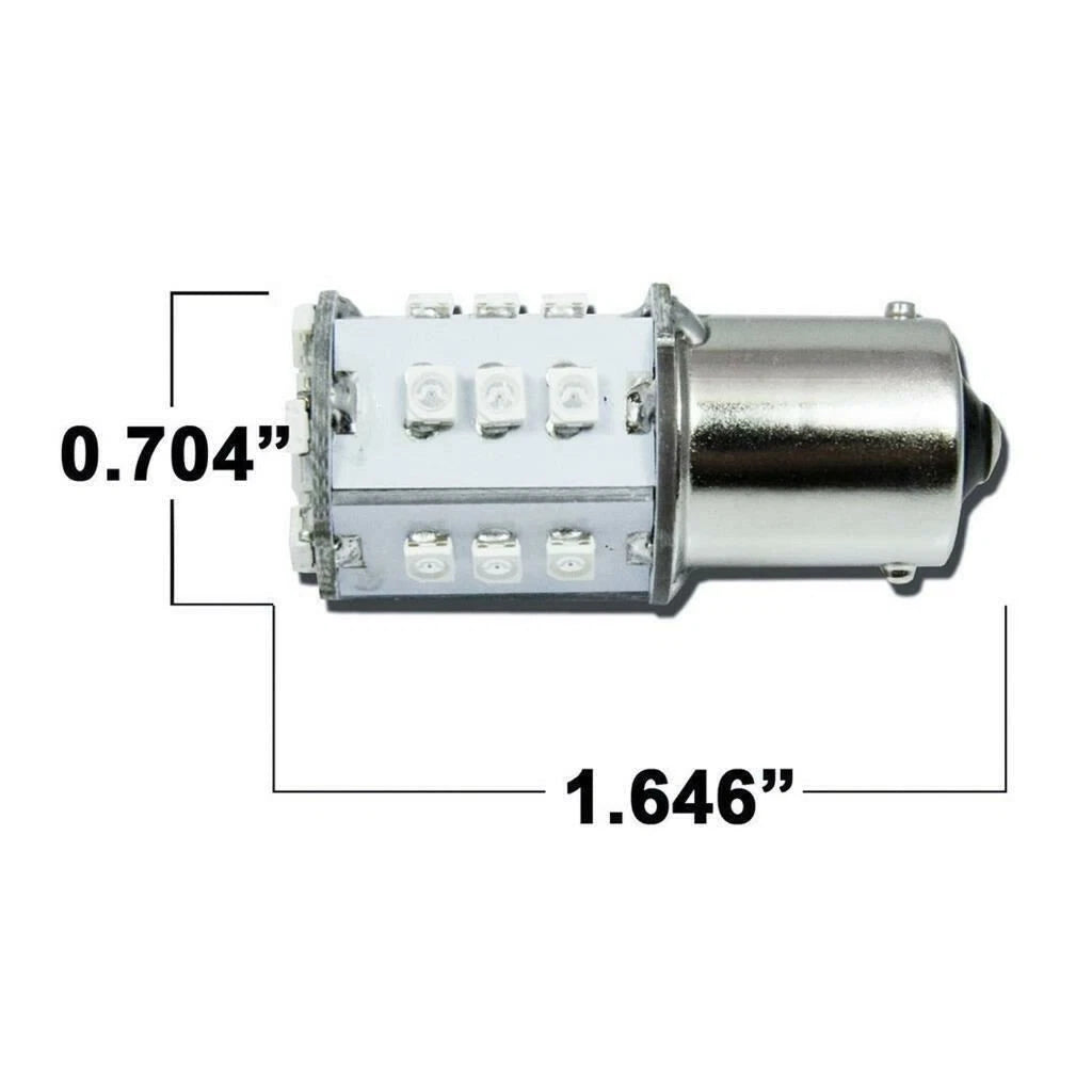 Red High Power LED Brake Tail Light Blinking Bulb for Universal (2010-2015)
