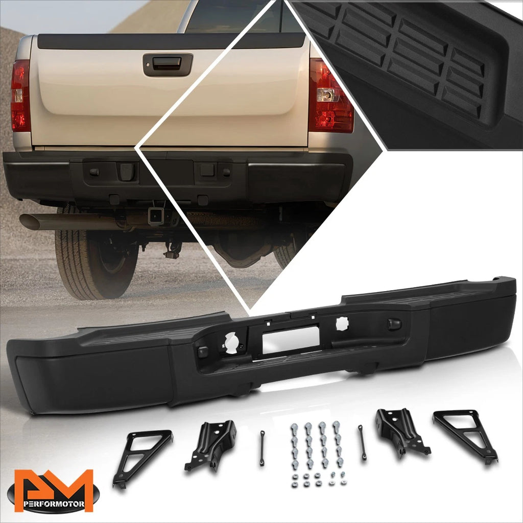 Rear Step Bumper + License Lights for Silverado Sierra 2500/3500HD (2007–2010)