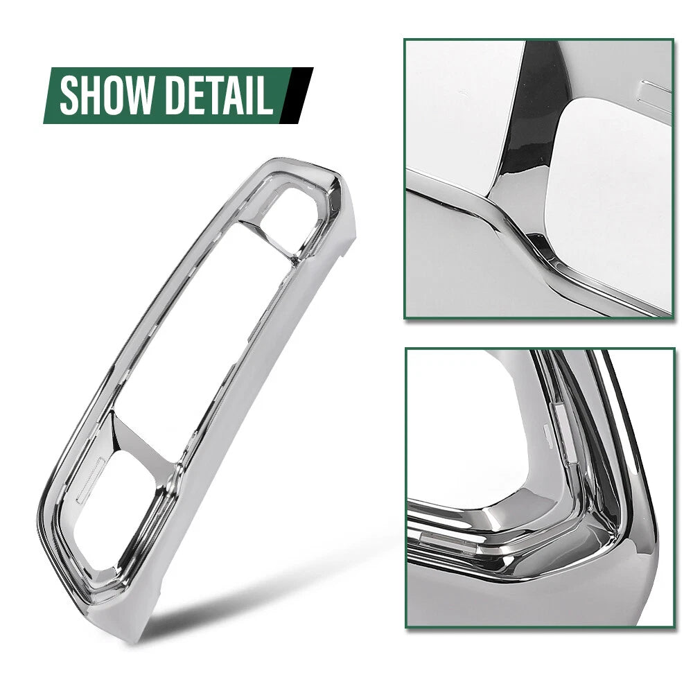 Front Bumper Lower Fascia Grille Frame Chrome for Jeep Grand Cherokee (2017–2022)