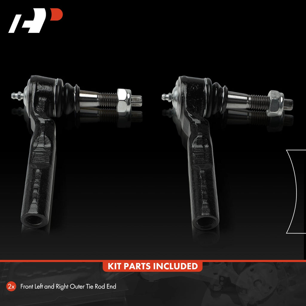2X Front Outer Tie Rod End for Chevrolet Express 1500 (2003-2014)
