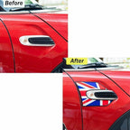 UK Flag Pattern Fender Side Scuttles Sticker for MINI Cooper (2014-2024)