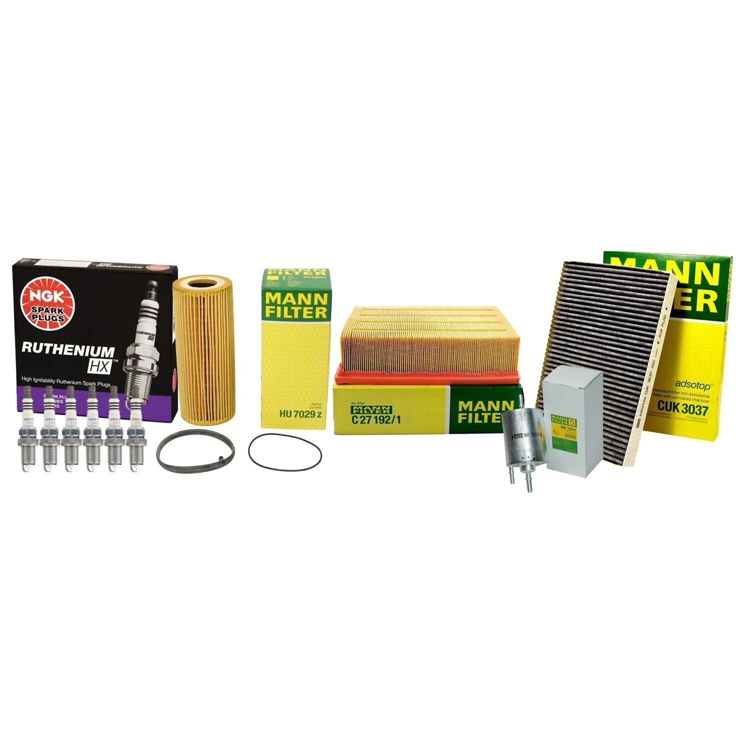 Ignition Tune-Up Kit with Mann Filters & NGK Spark Plugs for Audi Quattro (2014)