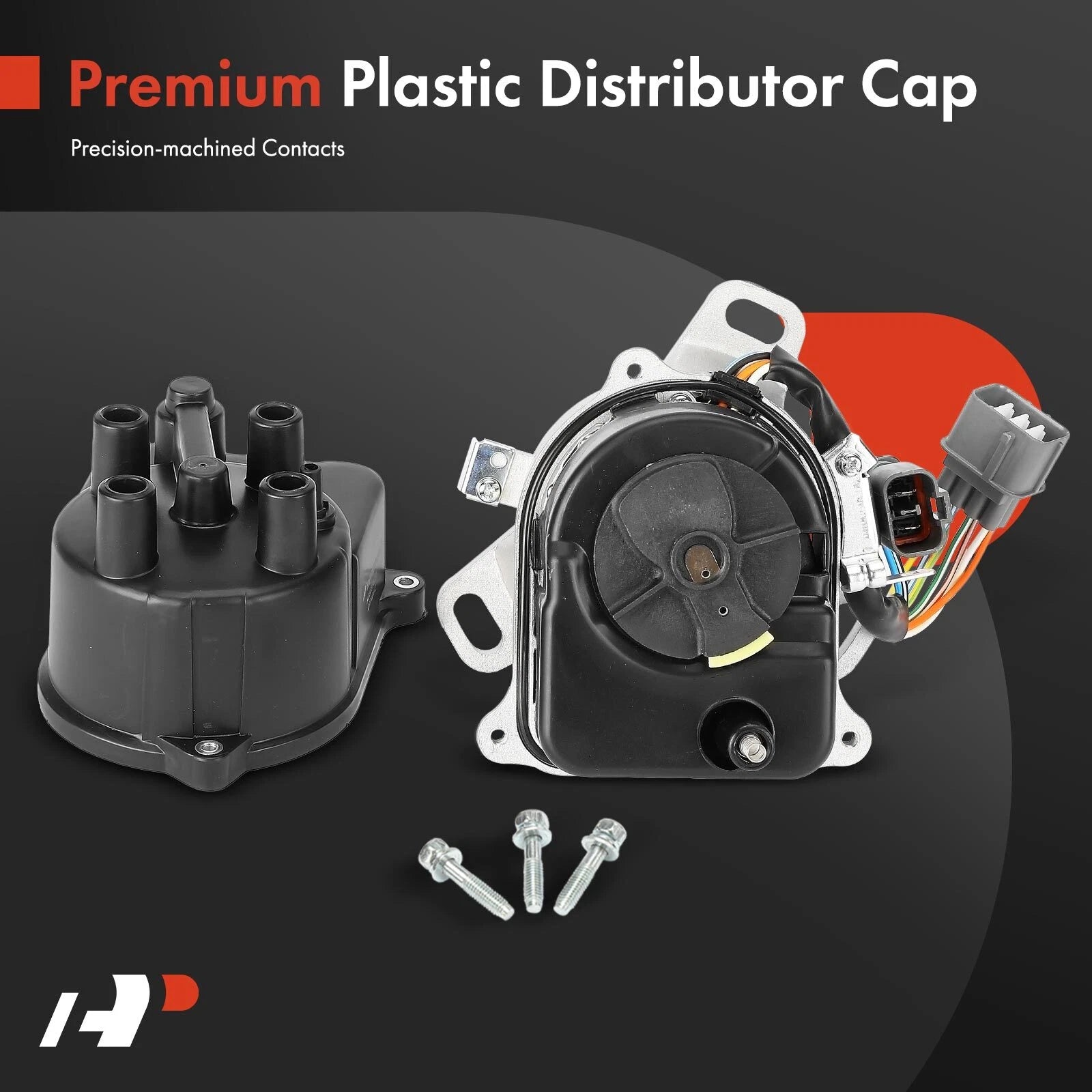 Ignition Distributor with Cap & Rotor for Honda Civic del Sol (1992-1995)