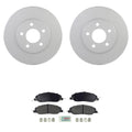 Bosch Front Vented Rotors & Blue Ceramic Brake Pads for Ford Mustang
