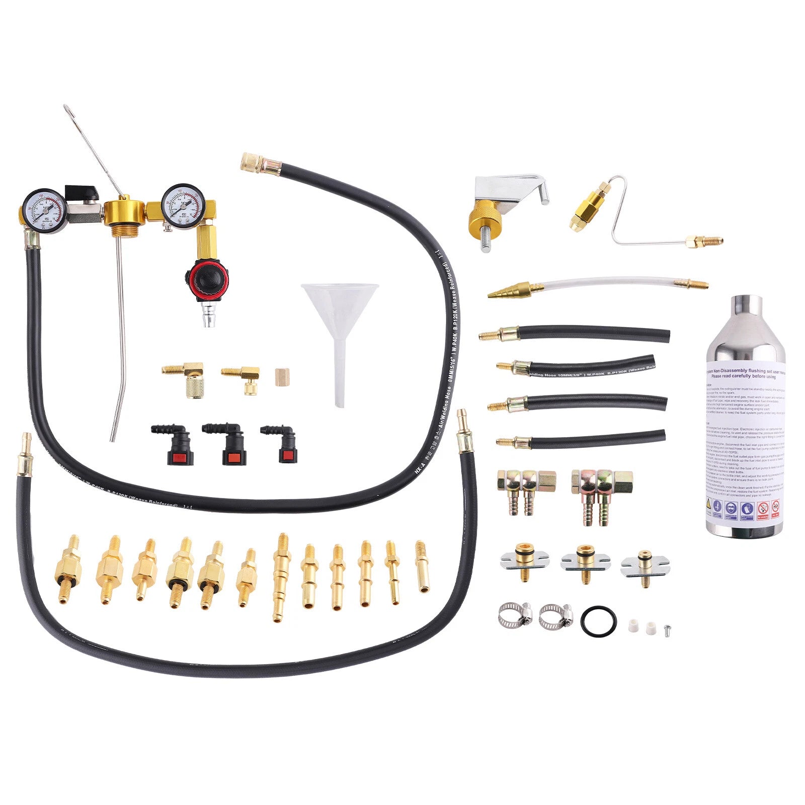 Fuel Injector Cleaner Tool Kit for US EU Asian Cars (12V Gas)