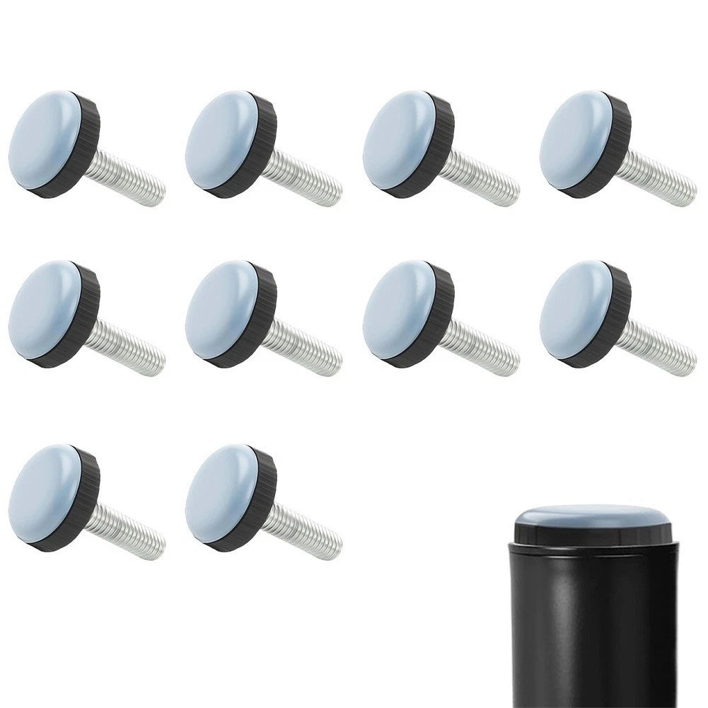 Set of 10 Adjustable M6 Threaded Levelling Feet for Uneven Floors