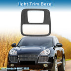 Front Row Light Trim Bezel for Honda N-BOX (2023) Black Wood Grain