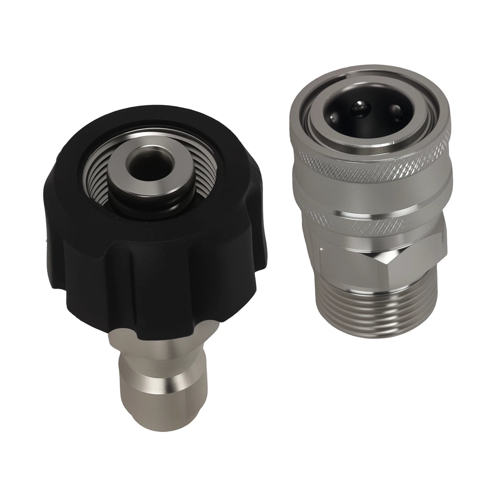 Pressure Washer Adapter Coupler for M22-14mm to 3/8" Quick Connect (Set of 1)
