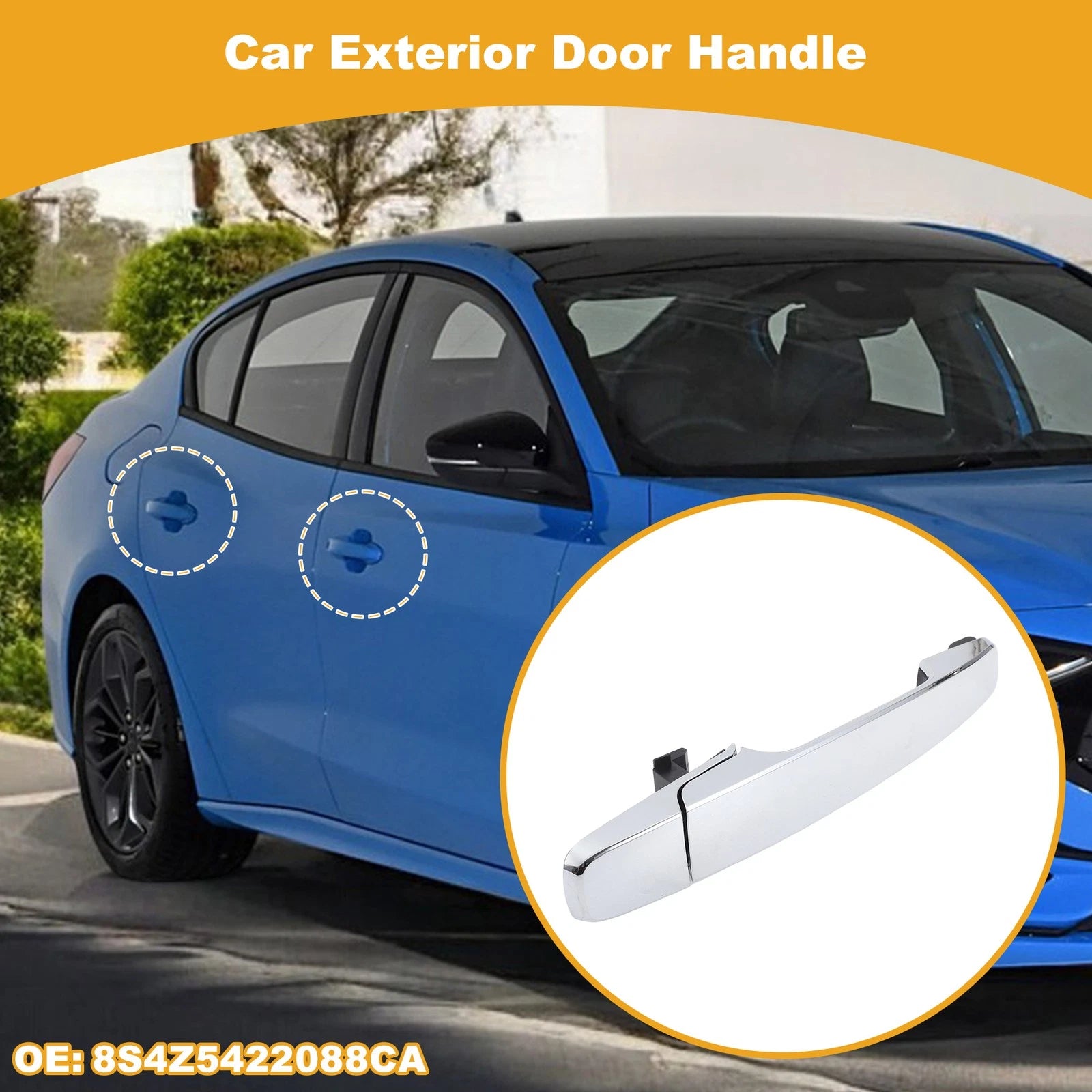 Rear Door Handle No. 90606EB705 for Nissan Frontier (2005–2024) ABS