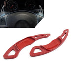 2X Steering Wheel Paddle Shifter Extension for VW Golf 7, Polo, Jetta (2013–2020) - Carbon Red
