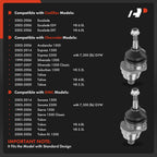 2X Front Upper Ball Joint for Chevrolet Silverado 1500 GMC Sierra 1500 (2007–2018)