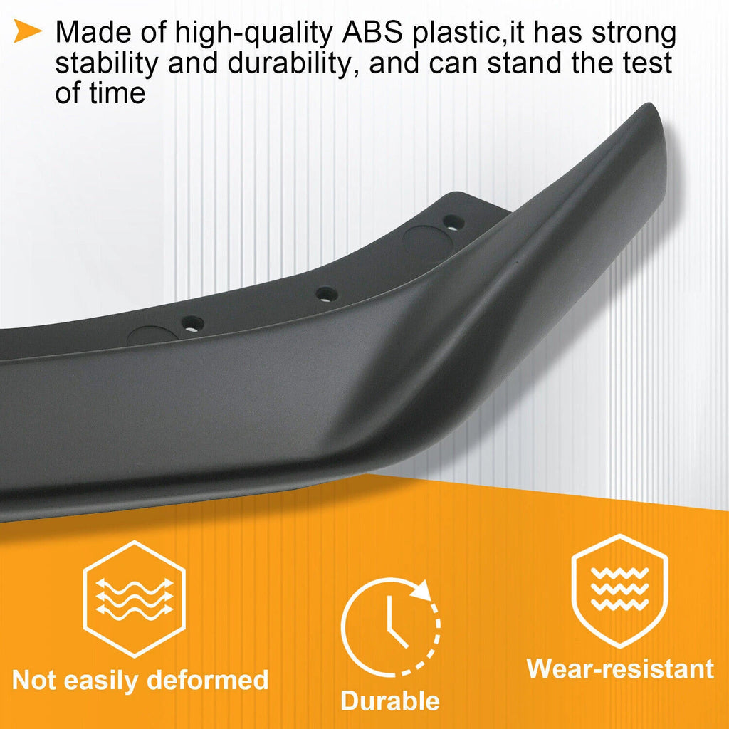Front Bumper Spoiler Lip for Chevy Camaro SS V8 (2016-2024) Tinted Matte Black