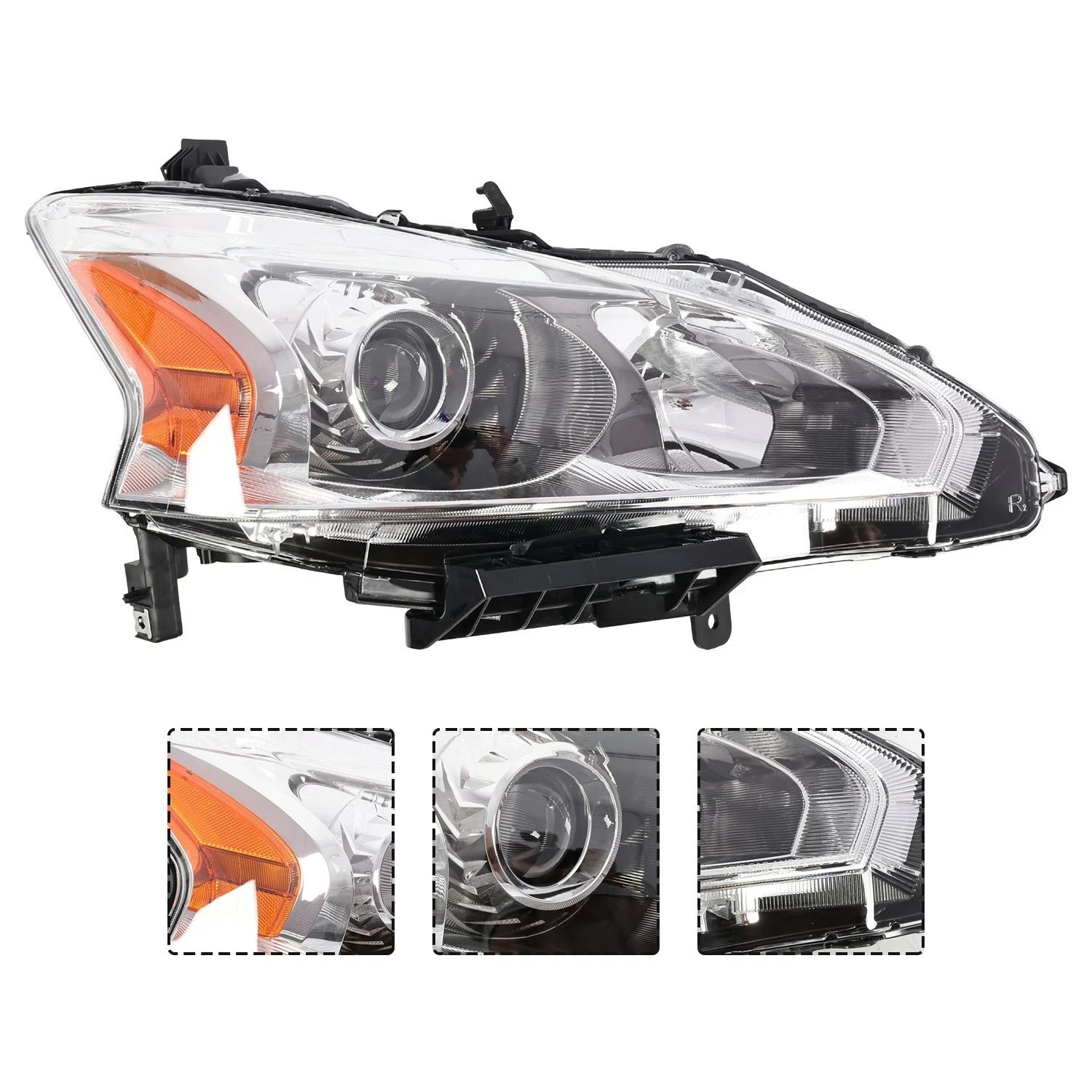 Headlight Assembly Set for Nissan Altima Sedan (2013–2015) Halogen