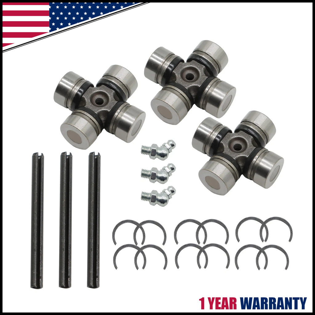 3x Prop Shaft U-Joint for Polaris Ranger Crew 800 900 1000