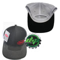 Black Baseball Cap with White Mesh Logo for Peterbilt Trucks