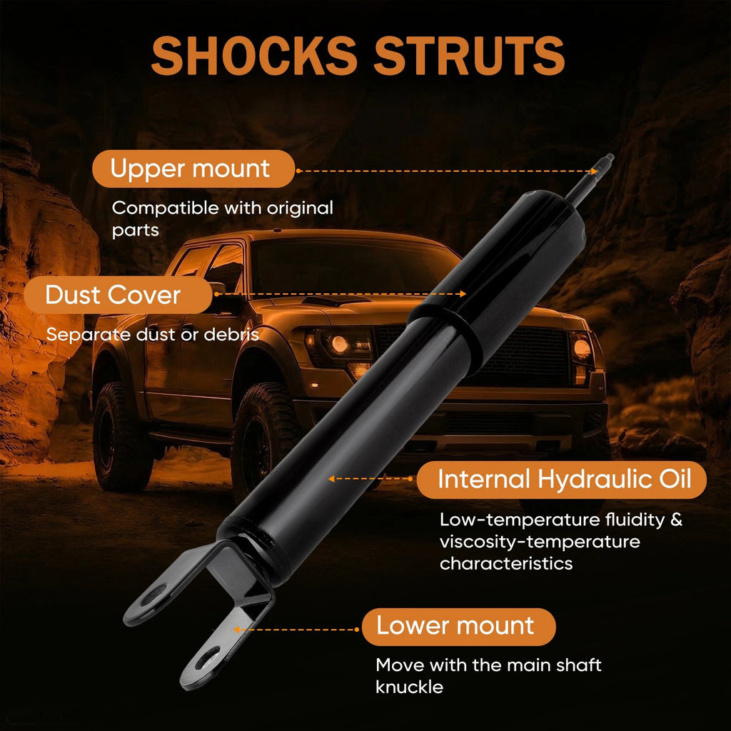 Set of 4 Strut Shock Absorbers for GMC Yukon XL 1500 4WD (2000–2006)