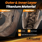 T4 Titanium Fiber Heat Blanket Shield for T4 Turbocharger (All Years)