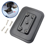 Secure fish finder bracket for inflatable and rubber boats
