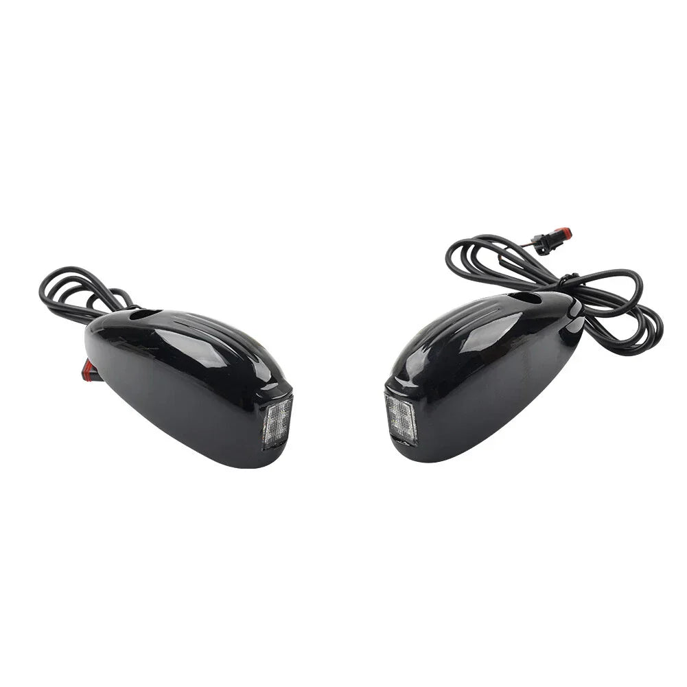 Front Turn Signal Light Black for Harley Road Glide FLTRX FLTRU FLTRK (2015-2024)