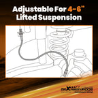 Stainless Steel Braided Brake Hose Kit for Jeep Wrangler JK (2007–2018)
