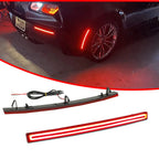 Red LED Rear Bumper Reflector Tail Brake Lights for Chevrolet Corvette C7 (2014–2019)