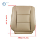 Set of 2 Front Seat Covers for Toyota Land Cruiser (1998–2007) Leather Tan
