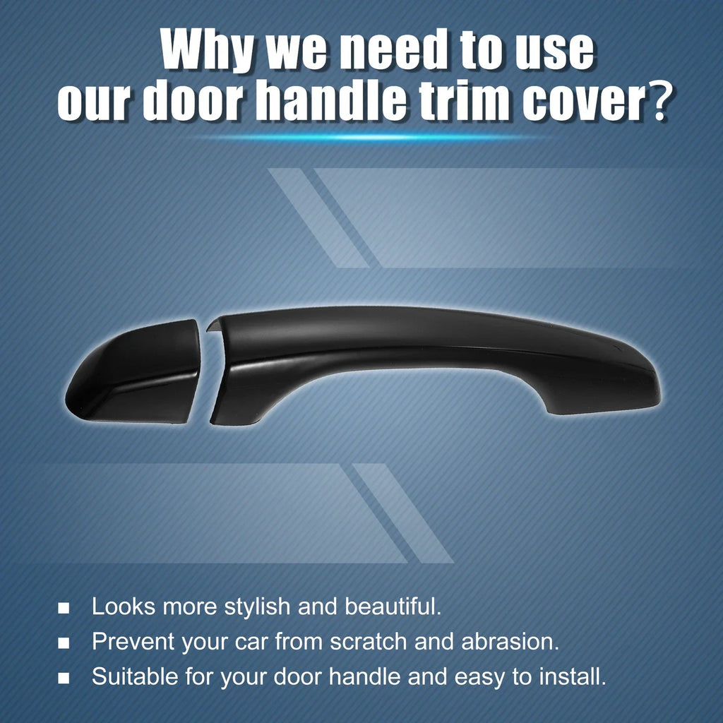 8 x ABS Exterior Side Door Handle Cover Trim for Hyundai Elantra (2017-2020)