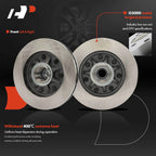 Front Disc Brake Rotors & Ceramic Pads for Ford F-150 F-250 (2000–2003)