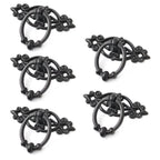 5X Black Vintage Cabinet Pulls for Door Drawer (No specific years/models)