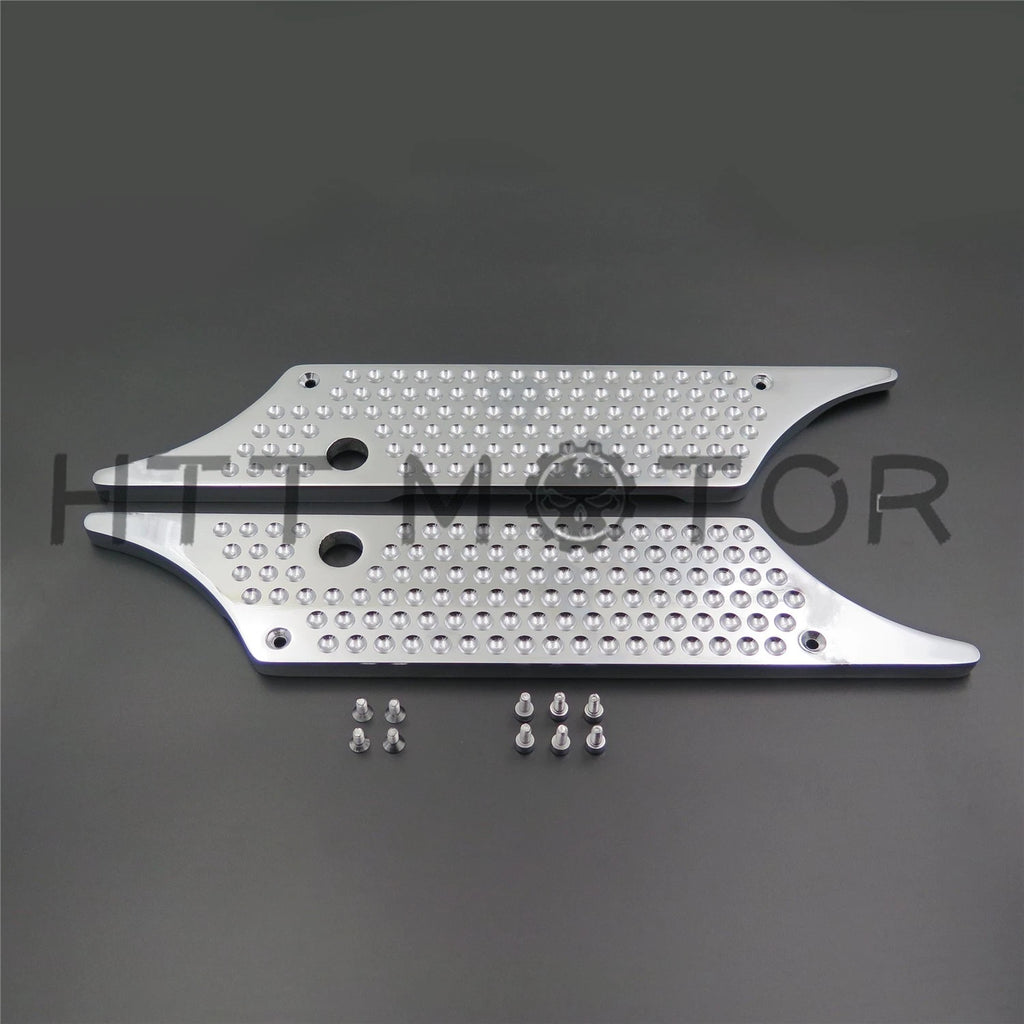 Chrome Billet Saddle Bag Latch Covers for Harley Davidson Road King (1993–2013)