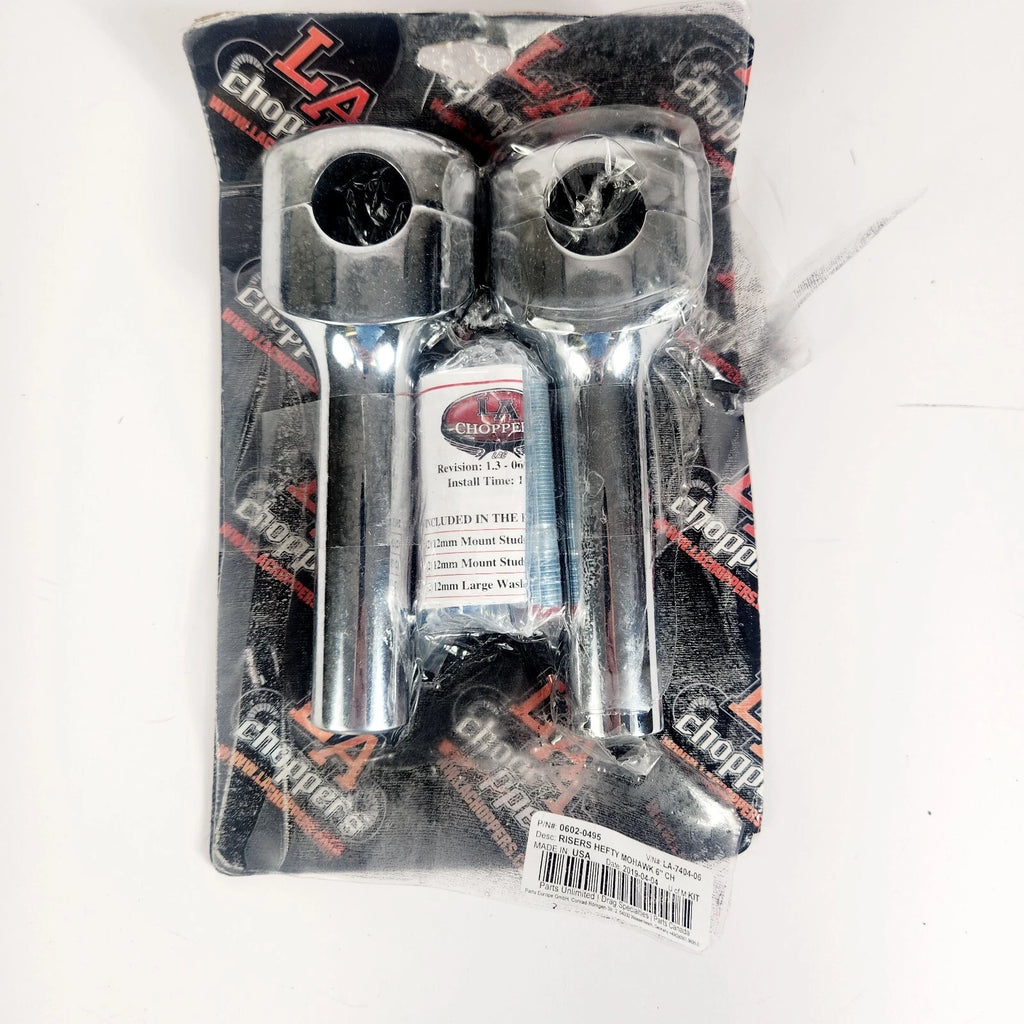 6" Chrome Risers for La Choppers (LA740406)