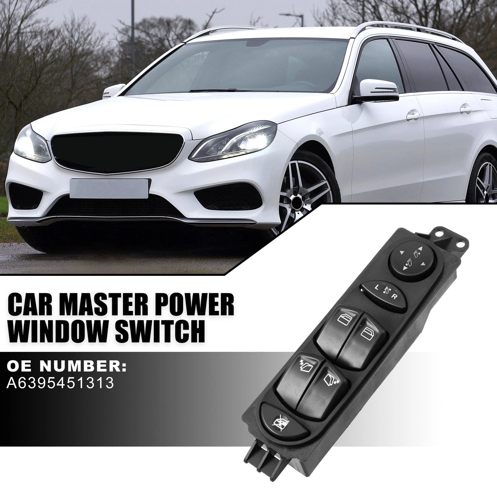 Power Window Switch for Mercedes Viano Vito (2003–2010) A6395451313