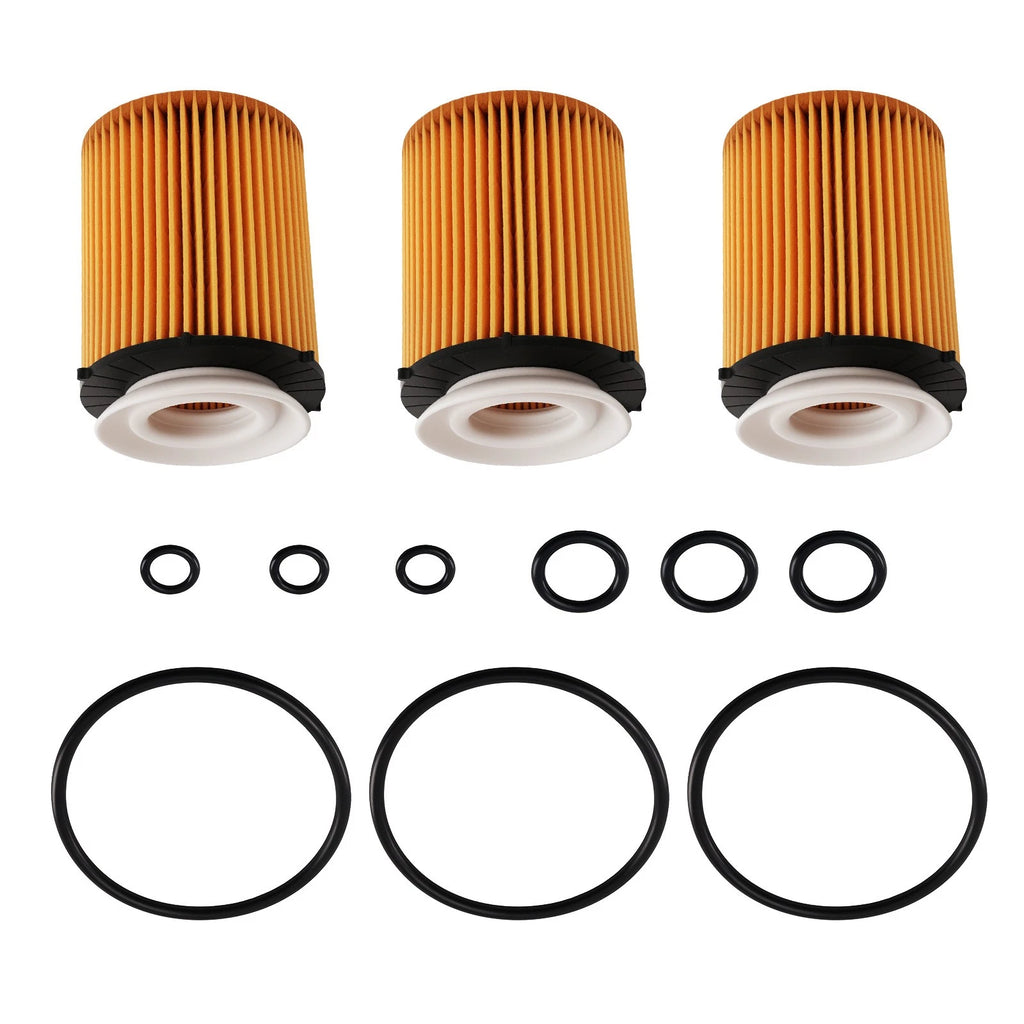 3-Pack Oil Filter for Mercedes-Benz CLA200 CLA250 GLA200 (2013–2016)
