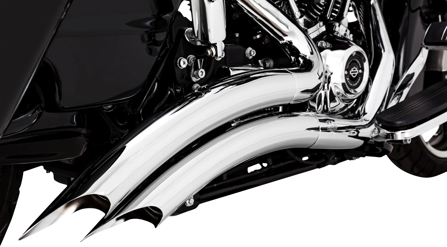 Vance & Hines Big Radius Chrome Exhaust for Harley Touring (2017–2025)