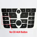Black Radio Audio Button Decal Sticker for Buick Verano, Encore (2012-2015)